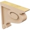 Ekena Millwork 2"W x 10"D x 10"H Thin Scroll Rough Cedar Woodgrain TimberThane Corbel, Primed Tan CORUR02X10X10SCRRCPR - alternate 2